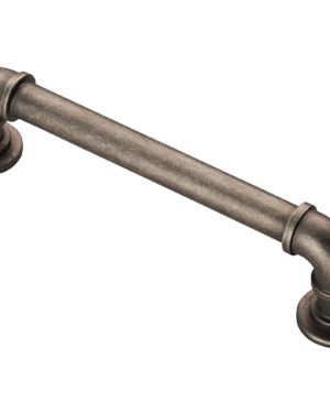 Fingertip Pipe Cabinet Pull Handles (128mm OR 320mm C/C), Pewter
