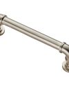 Fingertip Pipe Cabinet Pull Handles (128mm OR 320mm C/C), Satin Nickel