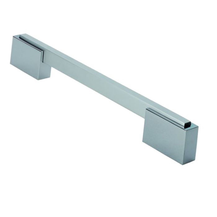 Fingertip Aria Cupboard Pull Handle (160mm, 223mm Or 320mm C/C), Polished Chrome & Matt Satin Chrome