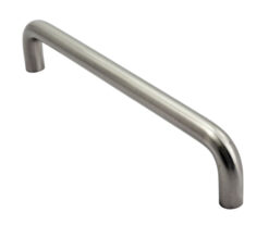 Fingertip D Pattern Cabinet Pull Handles (96mm, 128mm, 160mm OR 192mm C/C), Satin Nickel