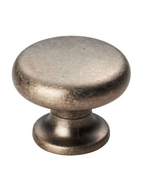 Fingertip Temperance Cupboard Knob, Pewter Effect