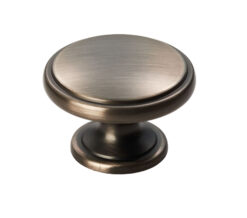 Carlisle Brass Fingertip Oxford Cupboard Knob - Gun Metal