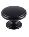 Carlisle Brass Fingertip Oxford Cupboard Knob – Matt Black