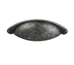 Traditional Cupboard Cup Pull Handle (64mm C/C), Pewter