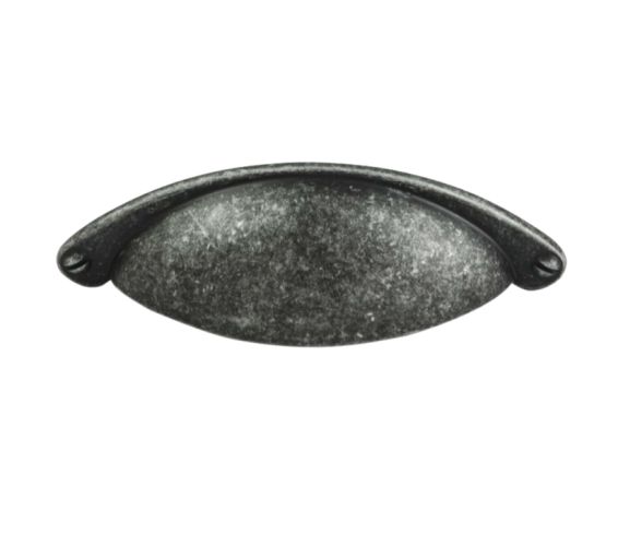 Traditional Cupboard Cup Pull Handle (64mm C/C), Pewter