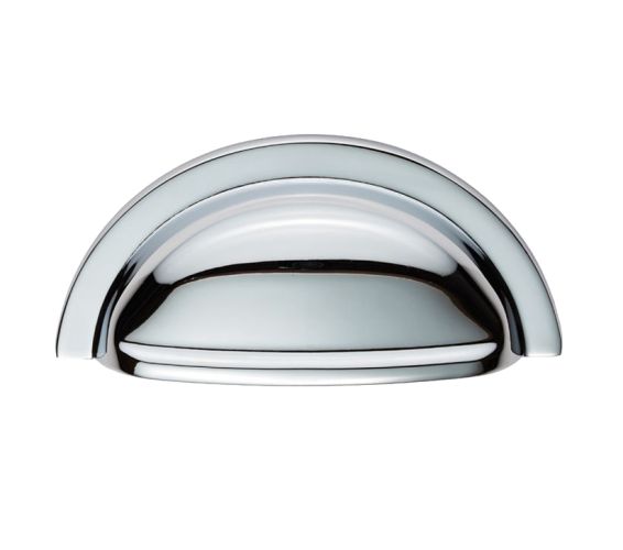 Oxford Cupboard Cup Pull Handle (76mm C/C), Polished Chrome