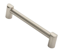 Fingertip Bar Cabinet Pull Handle (160mm Or 224mm C/C), Satin Nickel