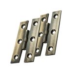 Fingertip H Pattern Hinges (64mm x 35mm), Antique Brass (sold in pairs)
