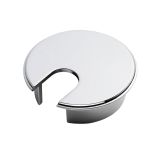 Desk Cable Tidy Heavy Pattern - Polished Chrome