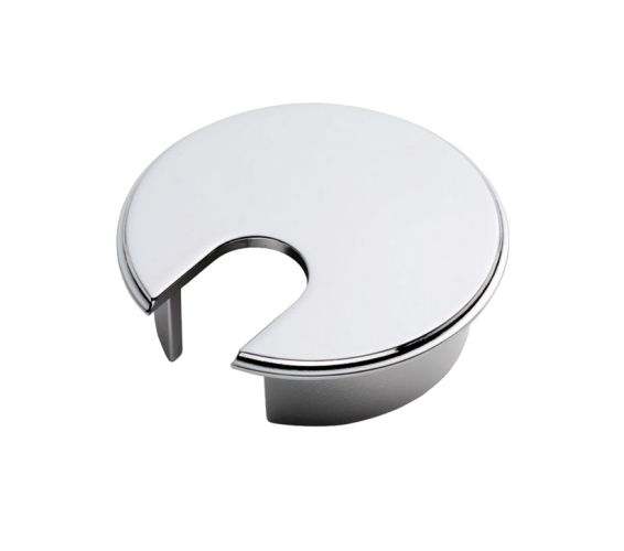 Desk Cable Tidy Heavy Pattern – Polished Chrome