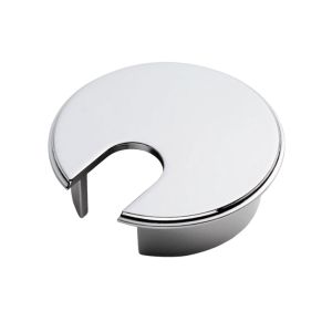 Desk Cable Tidy Heavy Pattern – Polished Chrome