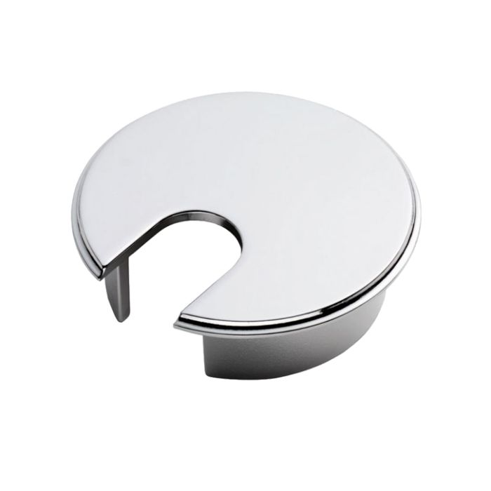 Desk Cable Tidy Heavy Pattern – Polished Chrome