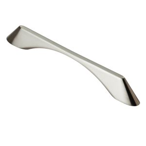 Fingertip Cebi Morini Cabinet Pull Handle (160mm C/C), Satin Nickel