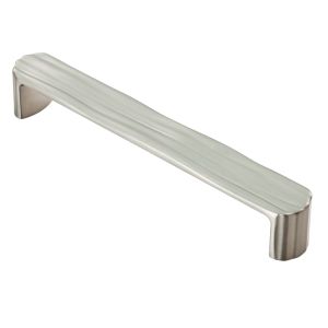 Fingertip Cadurci Cabinet Pull Handle (160mm C/C), Satin Nickel
