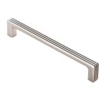 Fingertip Darini Cabinet Pull Handle (160mm C/C), Satin Nickel