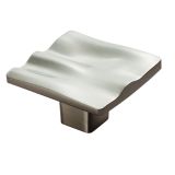 Fingertip Serdi Cupboard Knob (44mm x 44mm), Satin Nickel