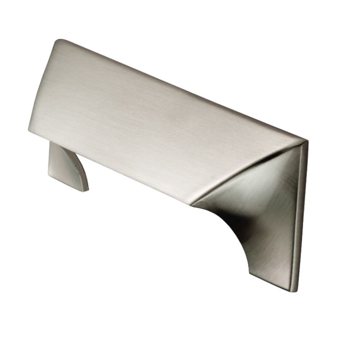 Fingertip Capori Cabinet Pull Handle (96mm, 192mm Or 320mm C/C), Satin Nickel