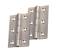 3 Or 4 Inch Double Washered Hinges, Antique Brass  (sold in pairs)