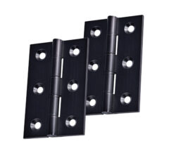 3 Inch Double Washered Hinges, Matt Black  (sold in pairs)