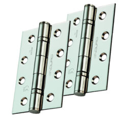 Eurospec Enduro 4 Inch (67mm Width) Fire Rated Grade 11 CE Ball Bearing Hinges, Satin Stainless Steel Finish  (sold in pairs)