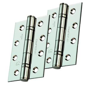 Eurospec Enduro 4 Inch (67mm Width) Fire Rated Grade 11 CE Ball Bearing Hinges, Satin Stainless Steel Finish  (sold in pairs)