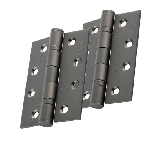 Eurospec 4 Inch Grade 13 Plain Ball Bearing Hinges, Matt Bronze  (sold in pairs)