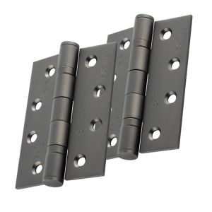 Eurospec 4 Inch Grade 13 Plain Ball Bearing Hinges, Matt Bronze  (sold in pairs)