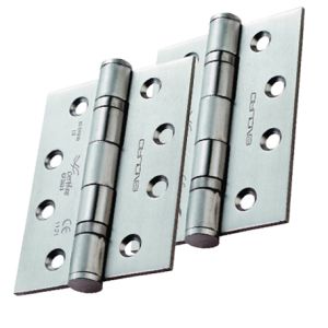 Eurospec Enduro 4 Inch Grade 13 Plain Ball Bearing Hinges, Polished Or Satin Stainless Steel  (sold in pairs)