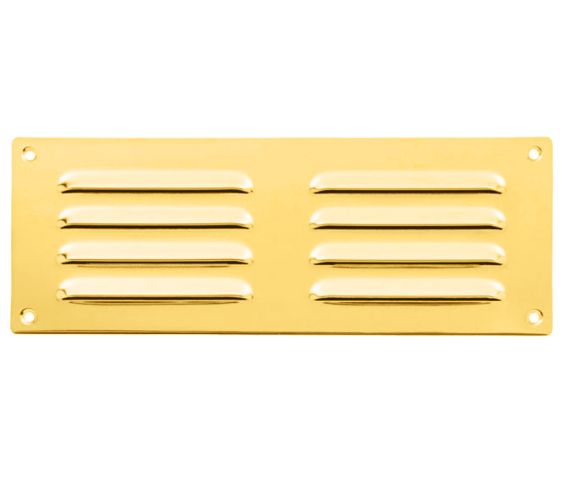 Carlisle Brass Hooded Louvre Brass Vent – Polished Brass