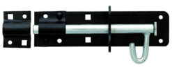 Eurospec Brenton Padbolt For Padlocks, (150mm OR 200mm), Epoxy Black