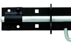 Eurospec Brenton Padbolt For Padlocks, (150mm OR 200mm), Epoxy Black