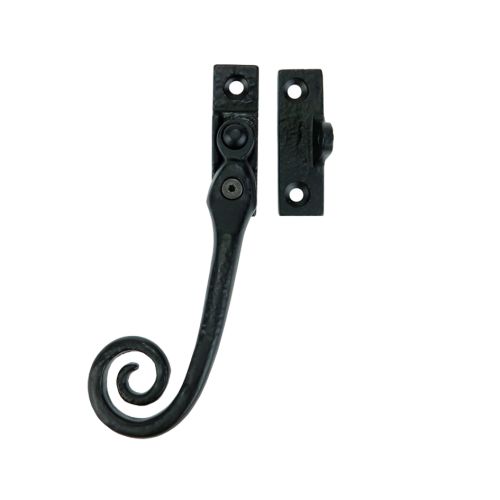 Ludlow Foundries Curly Tail Locking Casement Window Fastener (Left or Right Hand) – Black Antique