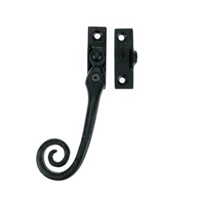 Ludlow Foundries Curly Tail Locking Casement Window Fastener (Left or Right Hand) – Black Antique