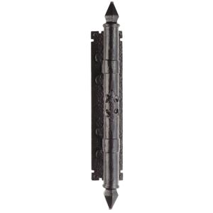 Ludlow Foundries Armorial Pull Handle On Backplate, Black Antique –