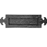 Ludlow Foundries Fleur De Lys Letter Plate (365mm x 90mm), Black Antique