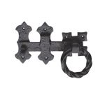 Ludlow Foundries Ring Handle Gate Latch 152mm, Black Antique