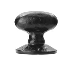 Ludlow Foundries Oval Shape Mortice Door Knob, Black Antique  (sold in pairs)