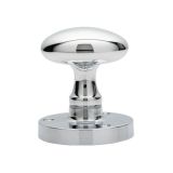 Manital Victorian Oval Mortice Door Knob, Polished Chrome  (sold in pairs)
