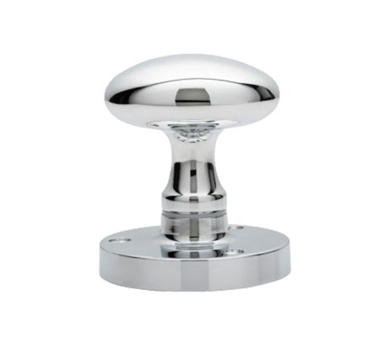 Manital Victorian Oval Mortice Door Knob, Polished Chrome  (sold in pairs)