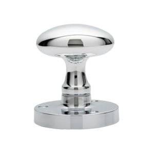 Manital Victorian Oval Mortice Door Knob, Polished Chrome  (sold in pairs)