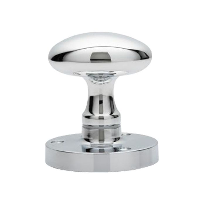 Manital Victorian Oval Mortice Door Knob, Polished Chrome  (sold in pairs)