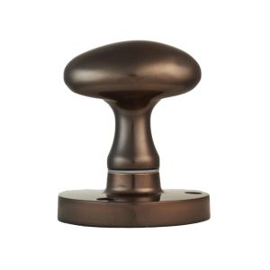 Manital Victorian Oval Mortice Door Knob, Dark Bronze  (sold in pairs)