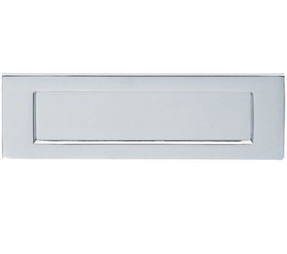Plain Letter Plate (Multiple Sizes), Polished Chrome