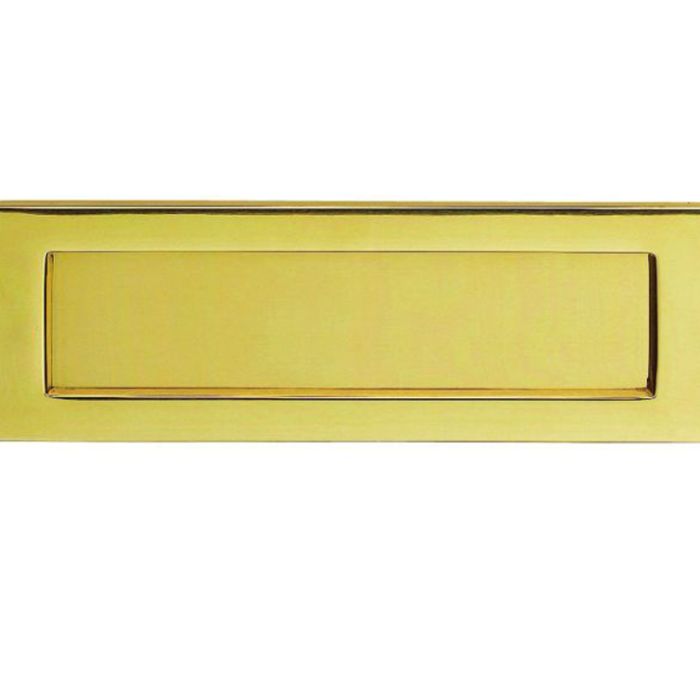 Plain Letter Plate (Multiple Sizes), Polished Brass