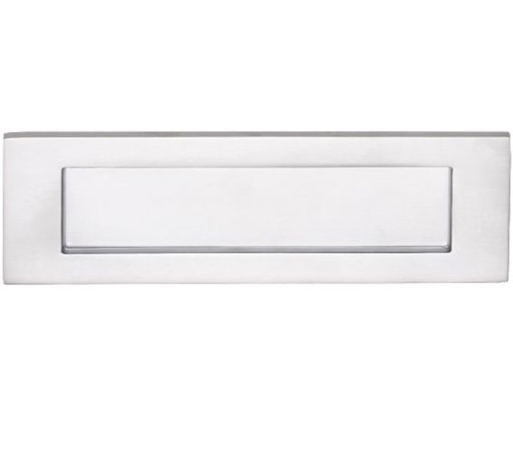 Plain Letter Plate (Multiple Sizes), Satin Chrome