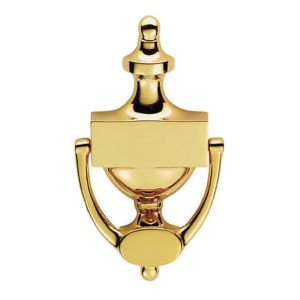 Victorian Urn Door Knocker (152.5mm OR 196mm), Polished Brass
