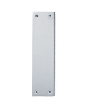 Finger Plate (298mm x 73mm), Polished Chrome
