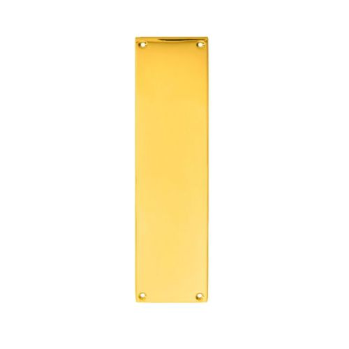 Finger Plate (298mm x 73mm), Polished Brass