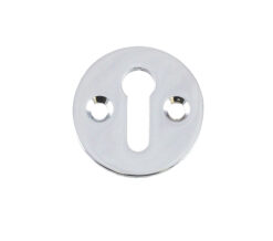 Round Standard Keyhole Escutcheon - 31mm - Polished Chrome