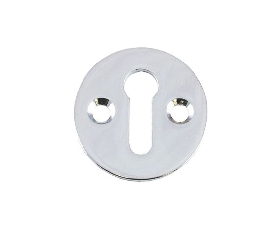 Round Standard Keyhole Escutcheon – 31mm – Polished Chrome